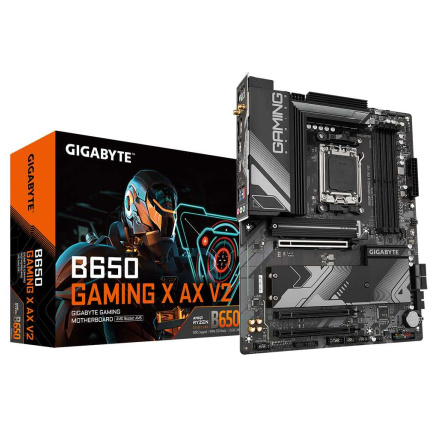 GIGABYTE MB Sc AM5 B650 GAMING X AX V2, AMD B650, 4xDDR5, 1xDP, 1xHDMI, WiFi GIGABYTE MB Sc AM5 B650 GAMING X AX V2, AMD B650, 4xDDR5, 1xDP, 1xHDMI, WiFi