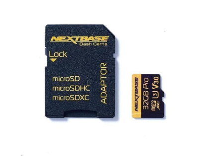 32GB U3 Micro SD Card Nextbase + adapter