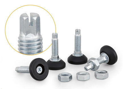 TRITON Sada nivelačních nožiček pro stojanové rozvaděče, nastavitelné