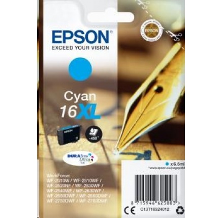 EPSON ink bar Singlepack "Pero" Cyan 16XL DURABrite Ultra Ink EPSON ink bar Singlepack "Pero" Cyan 16XL DURABrite Ultra Ink