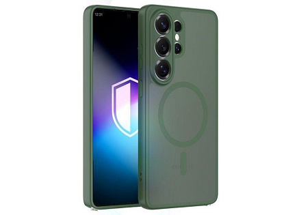 3mk ochranný kryt Misty MagCase Green pro Samsung Galaxy S26 Ultra