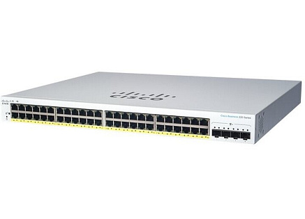 Cisco switch CBS220-48FP-4X (48xGbE,4xSFP+,48xPoE+,740W) - REFRESH