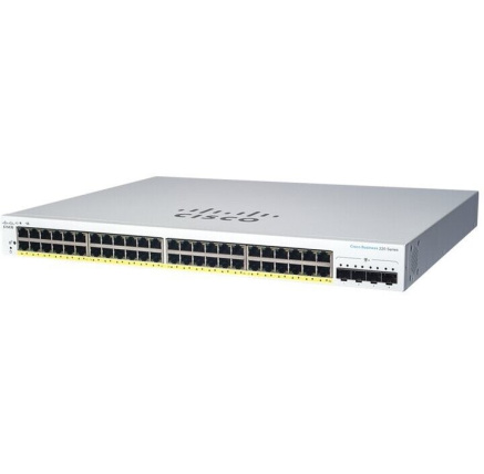 Cisco switch CBS220-48FP-4X (48xGbE,4xSFP+,48xPoE+,740W) - REFRESH