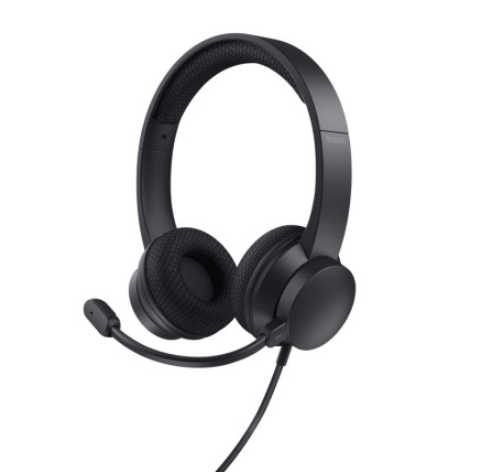 TRUST sluchátka s mikrofonem Ayda PC headset, USB, EKO Produkt, Noise-Cancelling
