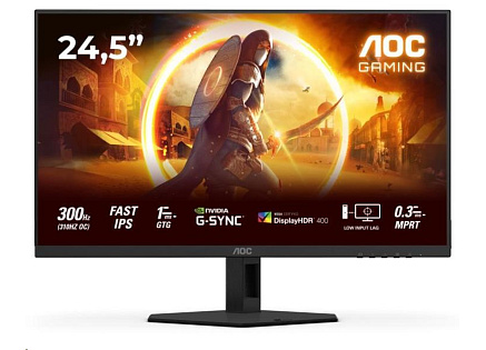 AOC MT 24,5" 25G4SRE - 1920x1080,Fast IPS,300Hz (OC 310Hz),2xHDMI,1xDP