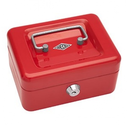 Přenosná pokladna WEDO 152, červená