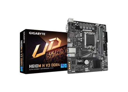 GIGABYTE MB Sc LGA1700 H610M H V3 DDR4, Intel H610, 2xDDR4, 1xHDMI, 1xVGA, mATX