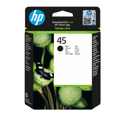 HP 45 Black Ink Cart, 42 ml, 51645AE (930 pages) HP 45 Black Ink Cart, 42 ml, 51645AE (930 pages)