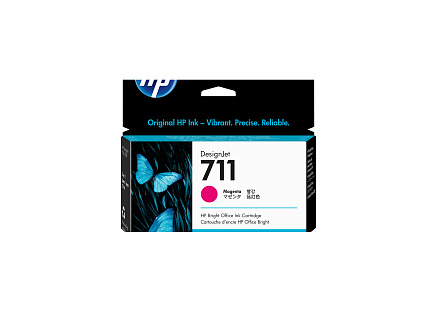 HP 711 Magenta DJ Ink Cart, 29 ml, CZ131A