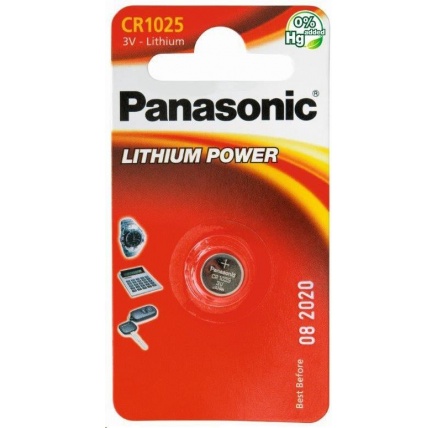 PANASONIC Lithiová baterie (knoflíková) CR-1025EL/1B  3V (Blistr 1ks)
