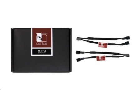 NOCTUA Rozdrojka NA-SYC2, 2x, 3-pin ventilátor, černá