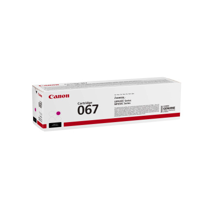 Canon TONER 067 purpurová pro i-SENSYS LBP631Cw, LBP633Cdwa, MF651Cw, MF655Cdw, MF657Cdw (1250 str.) Canon TONER 067 purpurová pro i-SENSYS LBP631Cw, LBP633Cdwa, MF651Cw, MF655Cdw, MF657Cdw (1250 str.)