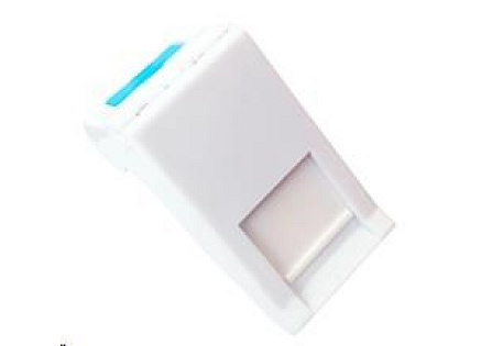 Solarix Modul French style 22,5 x 45mm pro 1 keystone úhlový bílý SXF-M-1-22,5-WH-U