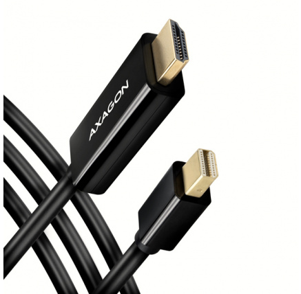 AXAGON RVDM-HI14C2, Mini DisplayPort -> HDMI 1.4 redukce / kabel 1.8 m, 4K/30Hz AXAGON RVDM-HI14C2, Mini DisplayPort -> HDMI 1.4 redukce / kabel 1.8 m, 4K/30Hz