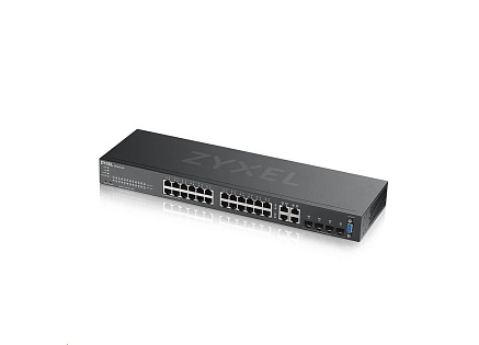 Zyxel GS2220-28 28-port L2 Managed Gigabit Switch, 24x gigabit RJ45, 4x gigabit RJ45/SFP