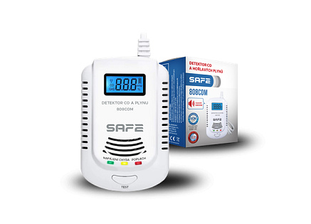 Safe Kombinovaný detektor CO, hořlavých a výbušných plynů  808COM