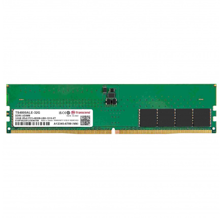 TRANSCEND DIMM DDR5 32GB 4800MHz 2Rx8 2Gx8 CL40 1.1V