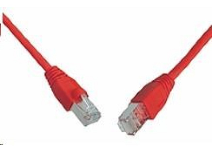 Solarix Patch kabel CAT6 SFTP PVC 1m červený snag-proof C6-315RD-1MB