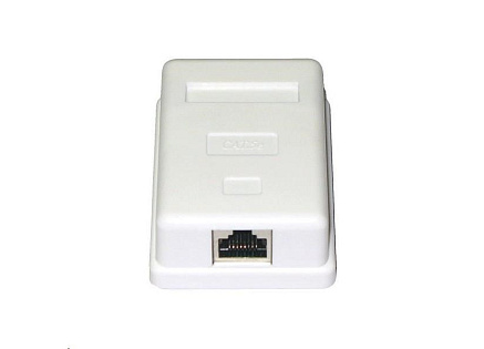 Zásuvka STP 1x RJ45 Cat5E, blok 110, na omítku