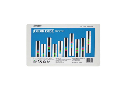 Ozobot samolepky s barevnými kódy