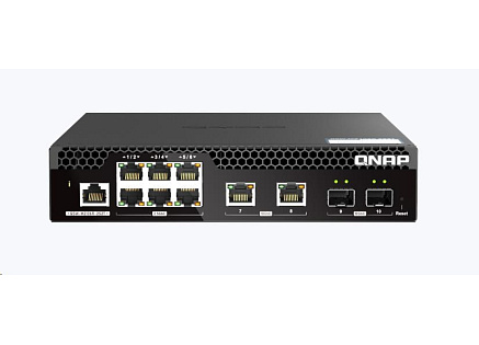 QNAP switch QSW-M2106R-2S2T (2xSFP+,2x10GbE,6x2,5GbE)