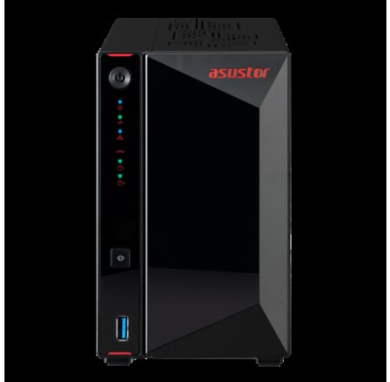 Asustor Nimbustor 2 Gen2 AS5402T 2 Bay NAS, Quad-Core 2.0GHz CPU, Dual 2.5GbE Ports, 4GB DDR4, Four M.2 SSD Slots (Diskl
