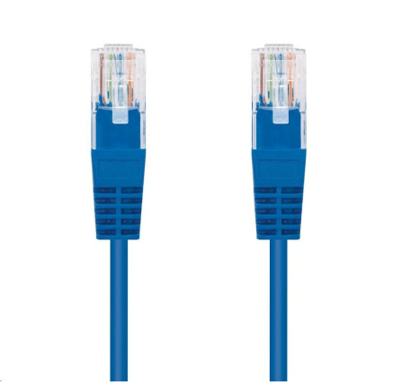 C-TECH kabel patchcord Cat5e, UTP, modrý, 0,25m