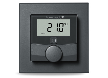 Homematic IP Nástěnný termostat se senzorem vlhkosti, antracit - HmIP-WTH-A Homematic IP Nástěnný termostat se senzorem vlhkosti, antracit - HmIP-WTH-A