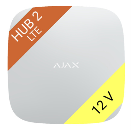 Ajax  Hub 2 4G (8EU/ECG) ASP 12V white