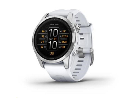 Garmin epix™ Pro (Gen 2) – Standard Edition | 42 mm, Silver / Whitestone Band Garmin epix™ Pro (Gen 2) – Standard Edition | 42 mm, Silver / Whitestone Band