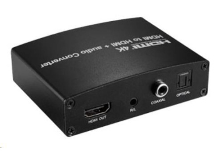 PREMIUMCORD HDMI 4K Audio extraktor s oddělením audia na stereo jack, SPDIF Toslink, RCA