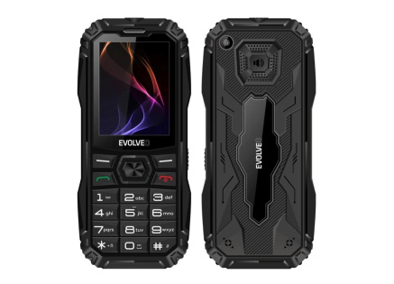 EVOLVEO MaxPhone A1, tlačítkový Dual SIM telefon, černý
