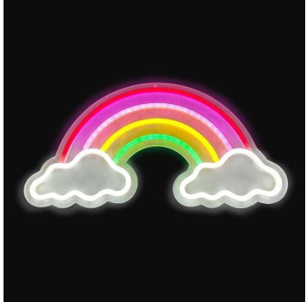 2Kids Toys LED NEON LIGHT lampička Duha s mraky