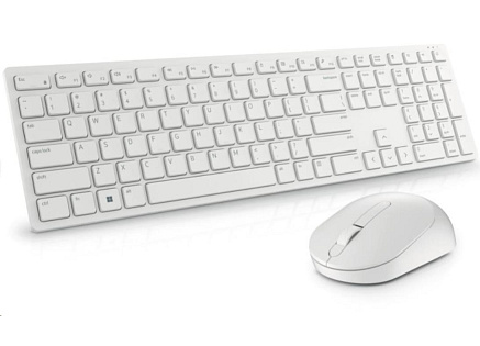 DELL Pro Wireless Keyboard and Mouse - KM5221W - Czech/Slovak (QWERTZ) - White