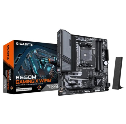 GIGABYTE MB Sc AM4 B550M GAMING X WIFI6, AMD B550, 1xHDMI, 1xDP, 4xDDR, mATX