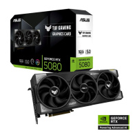 ASUS VGA NVIDIA GeForce RTX 5080 TUF GAMING 16GB, 16GB GDDR7, 3xDP, 2xHDMI