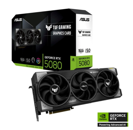 ASUS VGA NVIDIA GeForce RTX 5080 TUF GAMING 16GB, 16GB GDDR7, 3xDP, 2xHDMI ASUS VGA NVIDIA GeForce RTX 5080 TUF GAMING 16GB, 16GB GDDR7, 3xDP, 2xHDMI