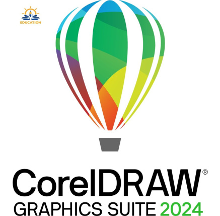 CorelDRAW Graphics Suite 2024 EDU Perpetual License (incl. 1 Yr CorelSure Maintenance)(1-4)