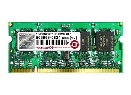 TRANSCEND SODIMM DDR2 1GB 667MHz 128Mx8 CL5 JetRam™