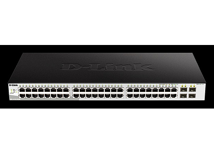 D-Link DGS-1210-52/ME/E 48-Port 10/100/1000BASE-T + 4-Port 1 Gbps SFP Ports Metro Ethernet