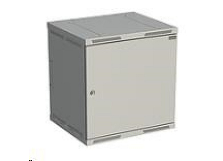 Solarix rozvaděč nástěnný SENSA 12U 500mm, dveře plech, RAL 7035 SENSA-12U-65-21-G