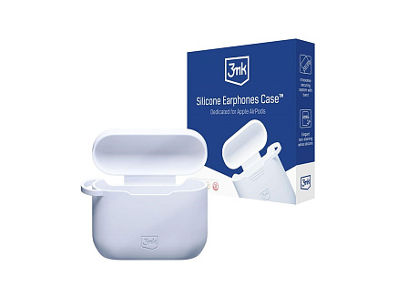 3mk ochranný kryt Silicone AirPods Case pro AirPods 3 gen., bílá