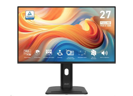 MSI LCD PRO MP275PG E14, 27" 1920x1080, IPS, 100Hz, 4ms, VESA 100x100mm, N/A, Black