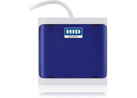 OMNIKEY 5027 (Dark Blue) Contactless only (13.56 MHZ) reader Keyboard Wedge Output Mltp10