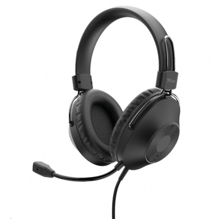 TRUST sluchátka s mikrofonem Ozo Over-Ear USB Headset