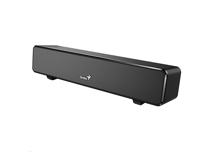 GENIUS repro USB SoundBar 100/ drátový/ 6W/ USB/ 3,5" jack/ černý