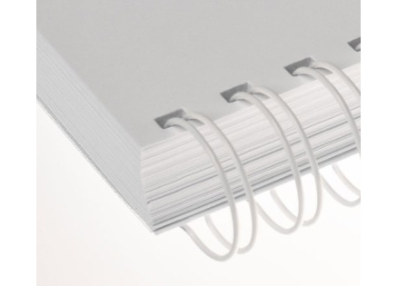 Kovové hřbety (2/1") 12,7 bílé