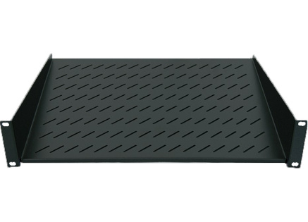 Intellinet police do racku 19", Fixed Shelf, 1U, 150mm depth, Front mounting, max load 25kg, Black