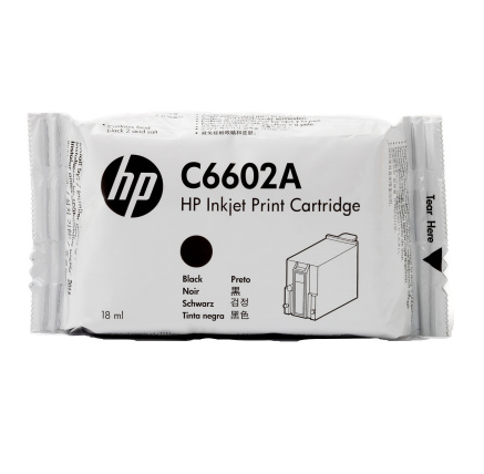 HP Black 18 ml Generic Inkjet Print Cart, C6602A HP Black 18 ml Generic Inkjet Print Cart, C6602A