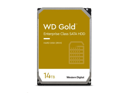 WD GOLD WD142KRYZ 14TB, SATA III 3.5", 512MB 7200RPM, 262MB/s, CMR, Enterprise